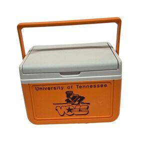 Coleman University of Tennessee Vols Personal Cooler Orange White Vintage UT